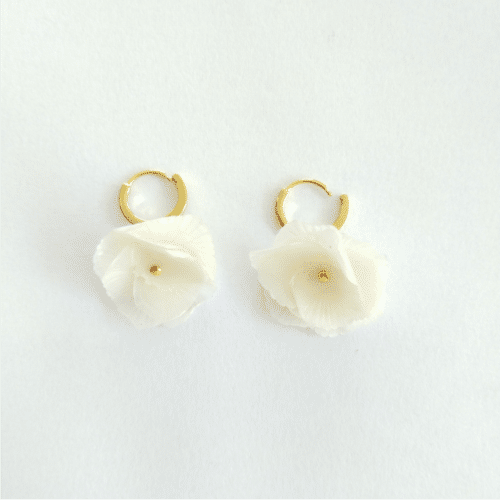Boucles d'oreilles "Nérée" naturelle