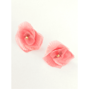 Boucles d'oreilles "Protée" Pop - Corail